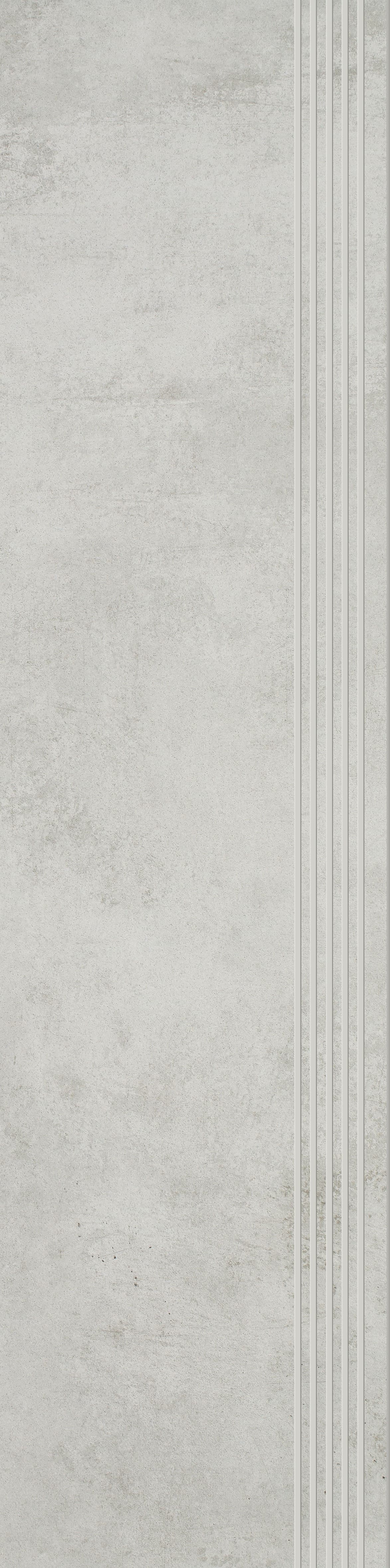 Ceramika Paradyż Scratch Bianco Stopnica Prosta Nacinana Półpoler