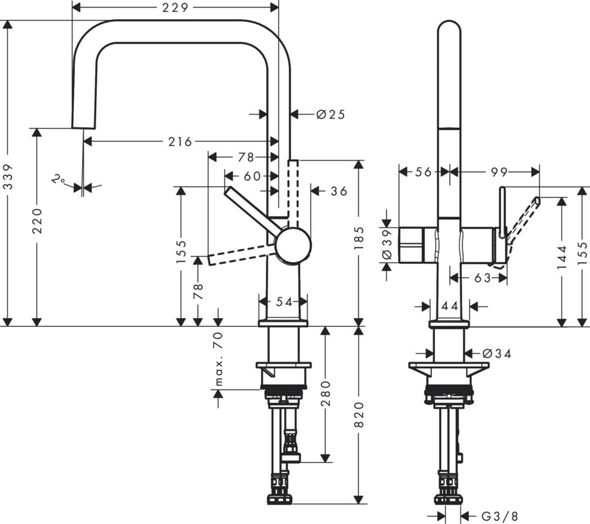 Hansgrohe AXOR One 48490250